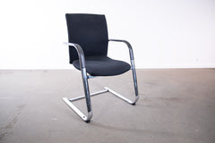 Haworth "Comforto D5208", Freischwinger, Chrom/Schwarz
