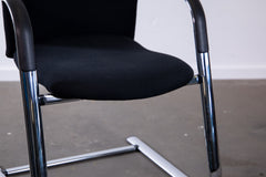 Haworth "Comforto D5208", Freischwinger, Chrom/Schwarz