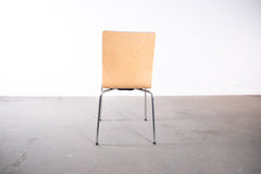 MSM "3352 Classic", 4-Fuß-Stuhl, Chrom/Holz/Grau