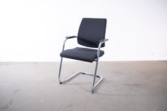 Sedus "Black Dot" bd-233, Freischwinger, Chrom/Schwarz