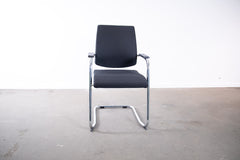 Sedus "Black Dot" bd-233, Freischwinger, Chrom/Schwarz
