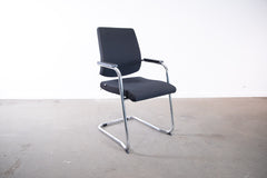 Sedus "Black Dot" bd-233, Freischwinger, Chrom/Schwarz