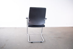Sedus "Black Dot" bd-233, Freischwinger, Chrom/Schwarz