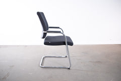Sedus "Black Dot" bd-233, Freischwinger, Chrom/Schwarz