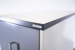 MauserMöbel Apothekerschrank grau/weiß