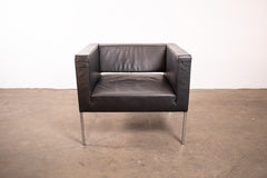 ZÜCO "Rilasso" RS 0811, Sessel, Leder, Chrom/Schwarz