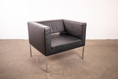 ZÜCO "Rilasso" RS 0811, Sessel, Leder, Chrom/Schwarz