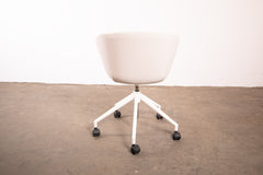 Sedus Cosy-Drehstuhl "On Spot" UC-201 mit Rollen, Weiß/Creme/Rosa