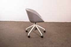 Sedus Cosy-Drehstuhl "On Spot" UC-201 mit Rollen, Weiß/Grau/Rosa