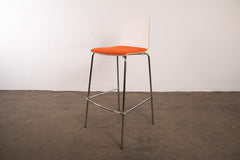 Sedus "meet chair", Barhocker, Chrom/Orange/Weiß