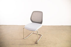 Sedus "se:flex", Freischwinger, Chrom/Hellgrau/Schwarz