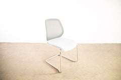 Sedus "se:flex", Freischwinger, Chrom/Hellgrau/Schwarz