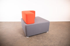 Steelcase "B-Free" Lounge-Ecke Grau/Rot