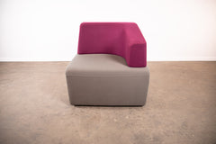 Steelcase "B-Free" Lounge-Ecke, Grau/Lila