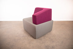 Steelcase "B-Free" Lounge-Ecke, Grau/Lila