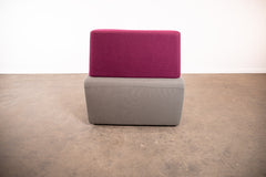 Steelcase "B-Free" Lounge-Ecke, Grau/Lila