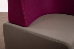 Steelcase "B-Free" Lounge-Ecke, Grau/Lila