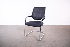 Sedus "Quarterback" dp233, Freischwinger, Chrom/Schwarz