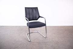 Sedus "Quarterback" dp233, Freischwinger, Chrom/Schwarz