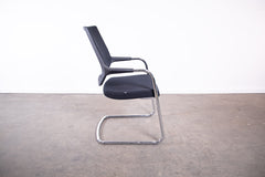 Sedus "Quarterback" dp233, Freischwinger, Chrom/Schwarz