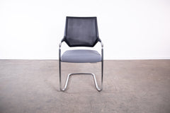 Sedus "Quarterback" qb233, Freischwinger, Chrom/Grau/Schwarz