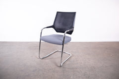 Sedus "Quarterback" qb233, Freischwinger, Chrom/Grau/Schwarz