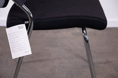 Sedus "Black Dot Net bd228", 4-Fuß-Stuhl, Chrom/Schwarz