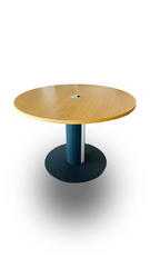 Besprechungstisch rund mit Kabelanschluss - Oberhaizinger