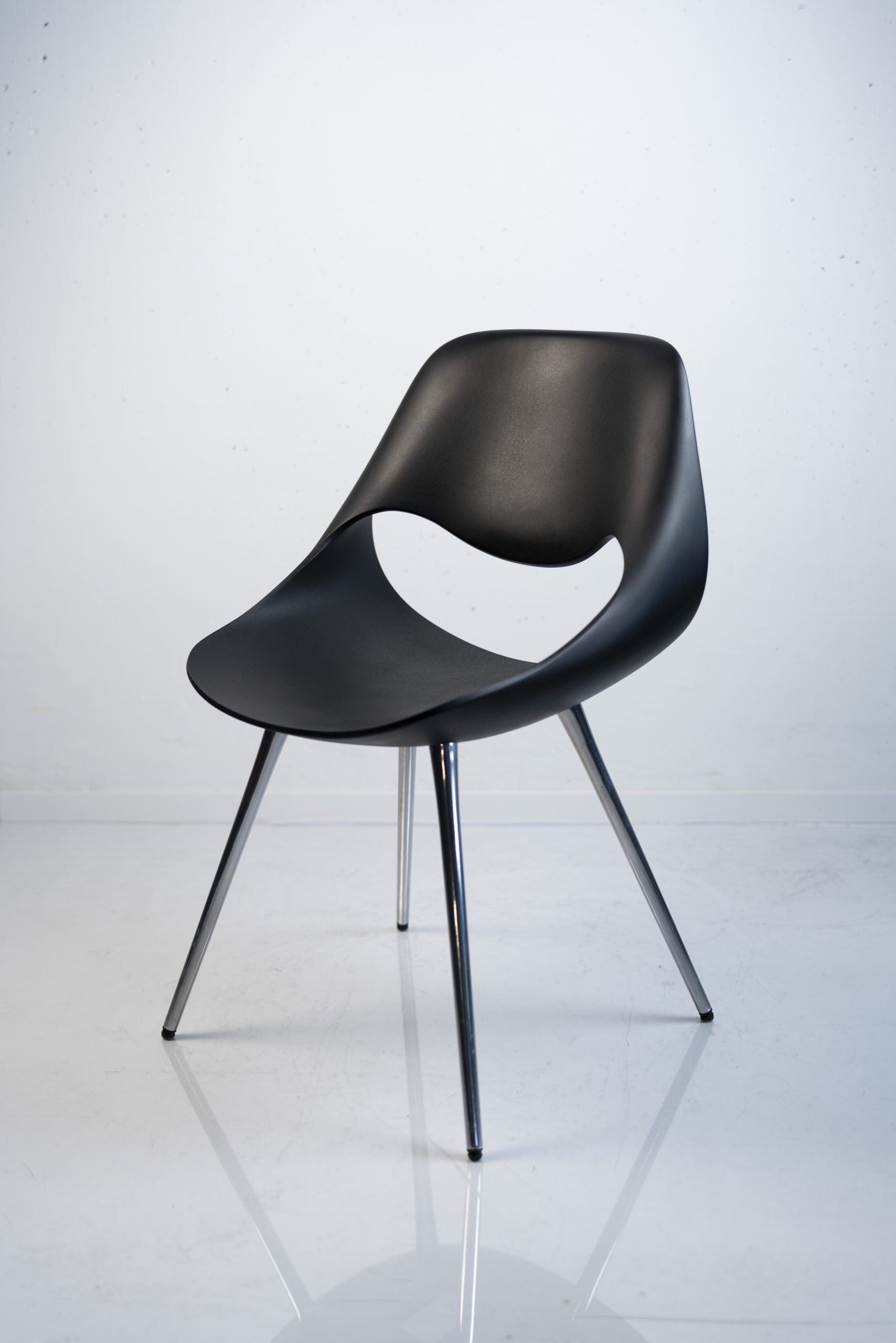 Besucherstuhl ZÜCO "LITTLE PERILLO XS", Kunststoff, Chrom/Schwarz