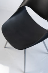 Besucherstuhl ZÜCO "LITTLE PERILLO XS", Kunststoff, Chrom/Schwarz