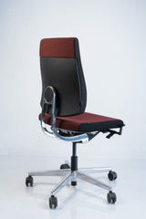 Sedus "Black Dot" BD-102, Bürodrehstuhl, Chrom/Rot/Schwarz