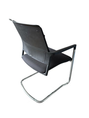 Freischwinger Mer 56, grau, Chrom - Klöber