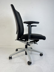 Bürodrehstuhl Klöber "Cato/Casa cca98", Silber/Schwarz