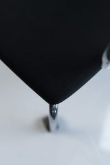 Sedus "Quarterback" Vierfußstuhl mit Rollen, Chrom/Schwarz