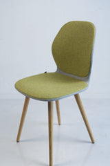 Sedus "se:do", 4-Fuß-Stuhl, Eiche/Grau/Grün