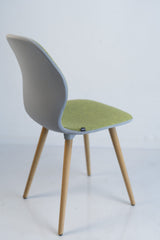 Sedus "se:do", 4-Fuß-Stuhl, Eiche/Grau/Grün