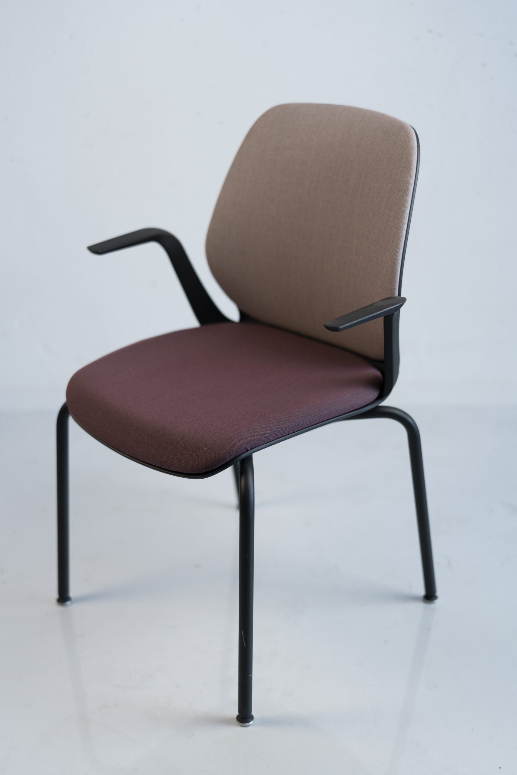 Sedus "se:flex", 4-Fuß-Stuhl, Schwarz/Rot