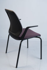 Sedus "se:flex", 4-Fuß-Stuhl, Schwarz/Rot