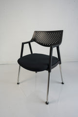 Vitra Besucherstuhl schwarz/grau