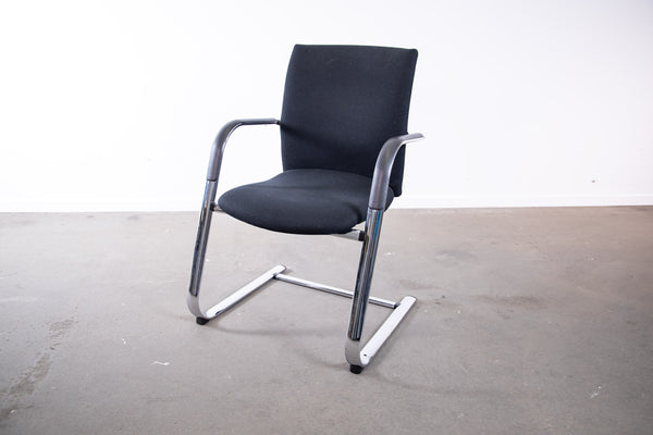 Haworth "Comforto D5208", Freischwinger, Chrom/Schwarz