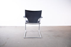 Wilkhahn "Modus 277/07", Freischwinger, Stoff, Silber/Schwarz