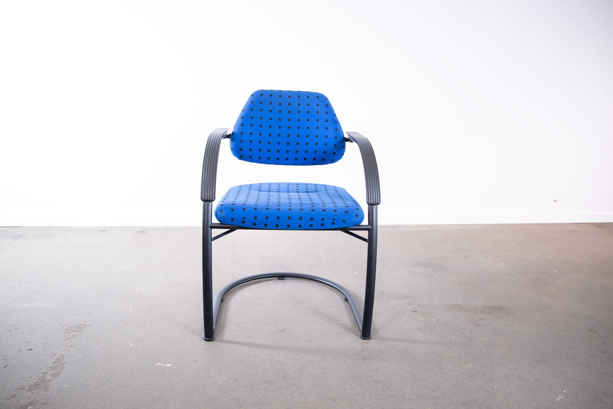 Sitag Freischwinger, Schwarz/Blau