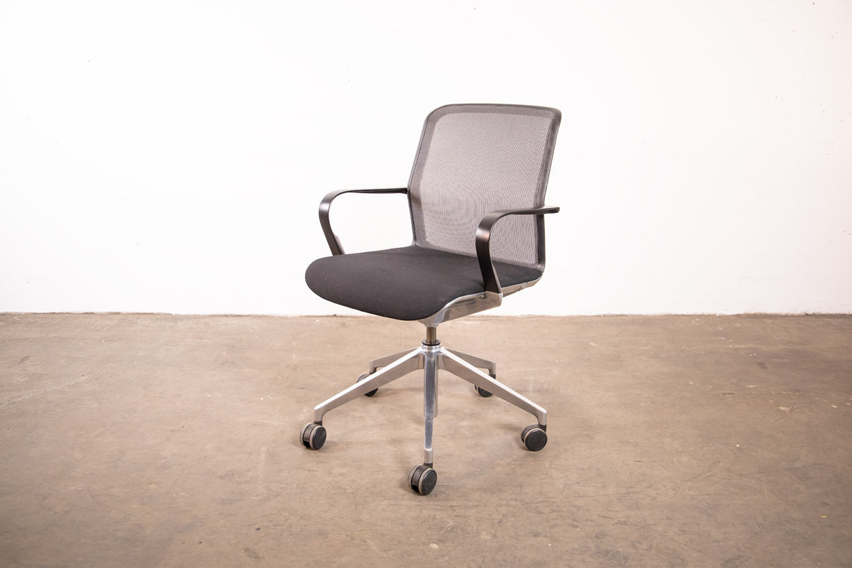 Vitra Unix Chair schwarz/grau Stoff