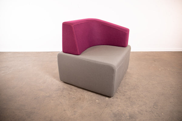 Steelcase "B-Free" Lounge-Ecke, Grau/Lila