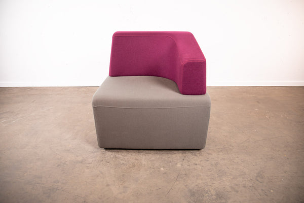 Steelcase "B-Free" Lounge-Ecke, Grau/Lila