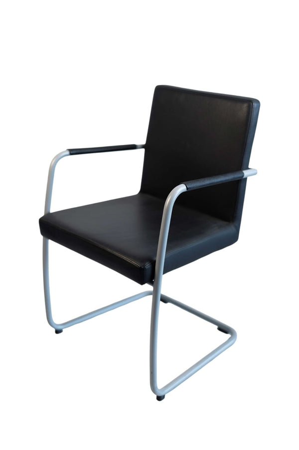 Bene "Dexter", Leder, Grau/Schwarz