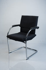 Vitra "Figura", Freischwinger,  Chrom/Dunkelblau