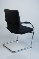 Vitra "Figura", Freischwinger,  Chrom/Dunkelblau