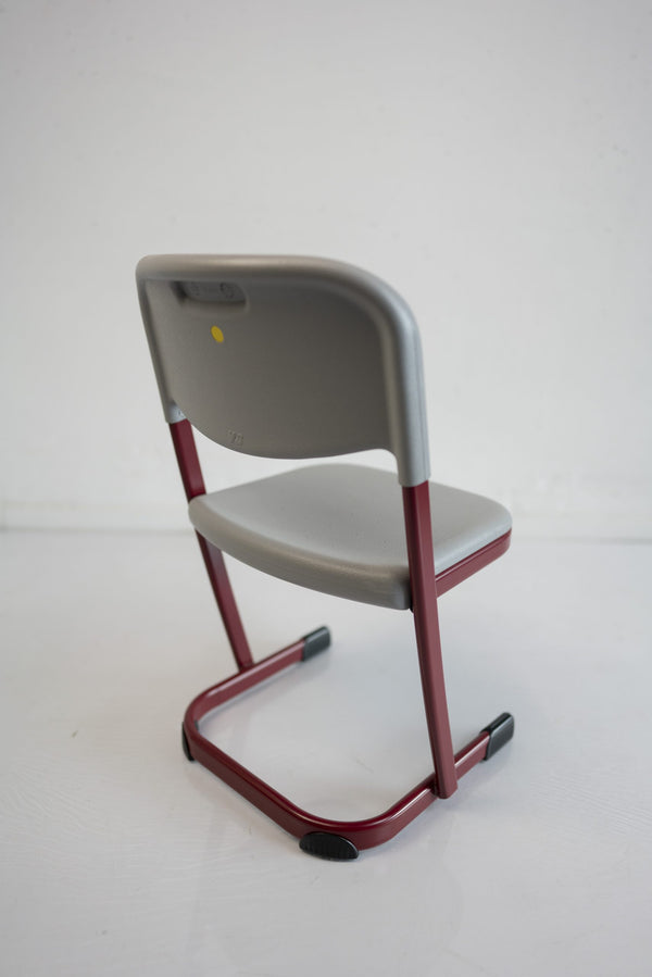 Kinderstuhl VS "LuPo-Glide", Kufenstuhl, Rot/Grau