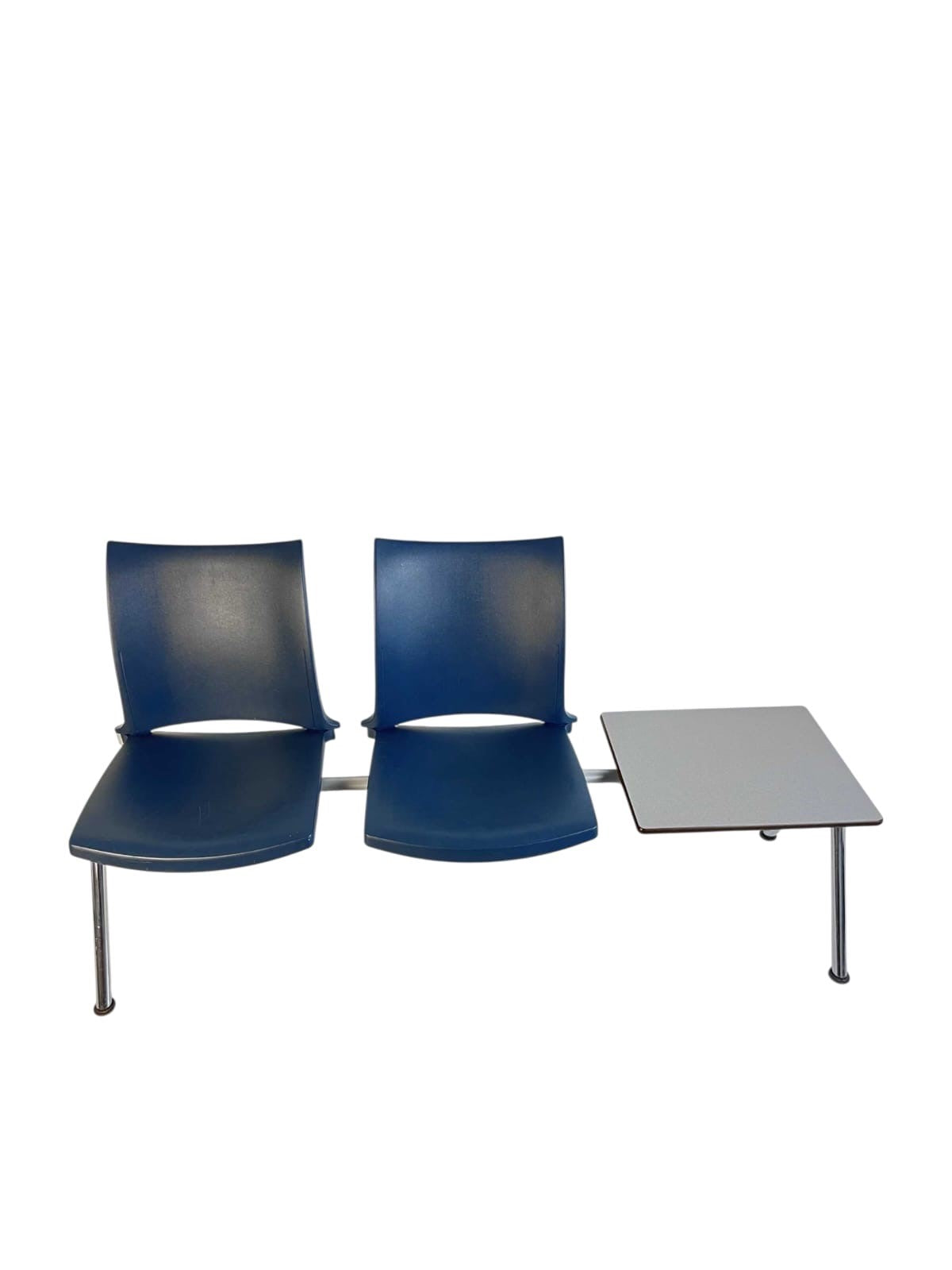 Kusch + Co, "Hola", 2er Sitz mit Tisch rechts, Chrom/Blau